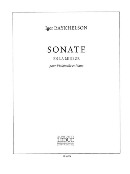 Raykhelson - Sonata In A Minor Cello/Piano (Softcover Book)