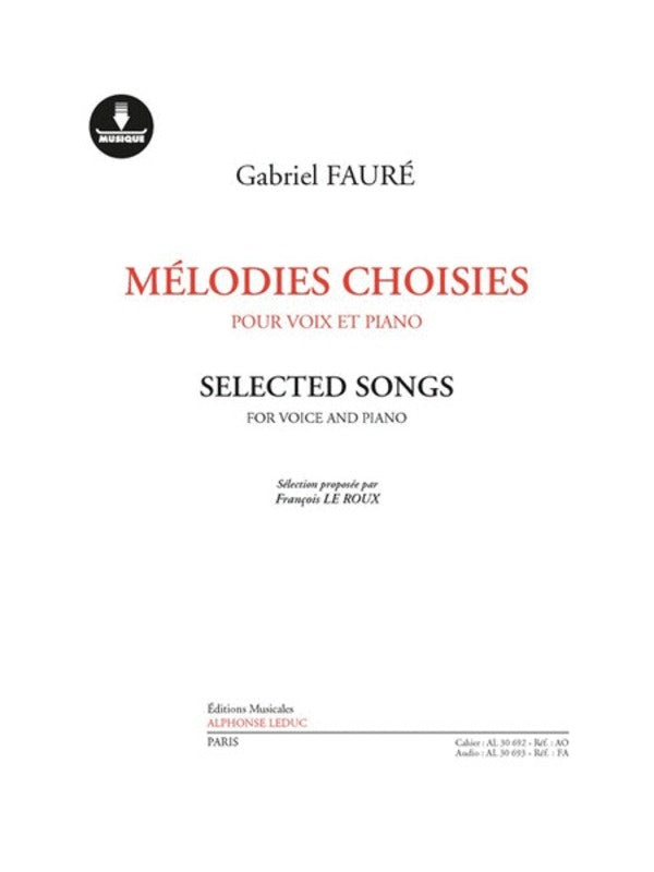 Selected Songs Book/Dl