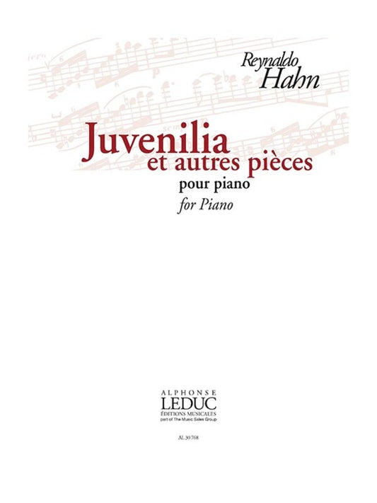 Hahn - Juvenilia And Other Parts For Piano (Softcover Book)