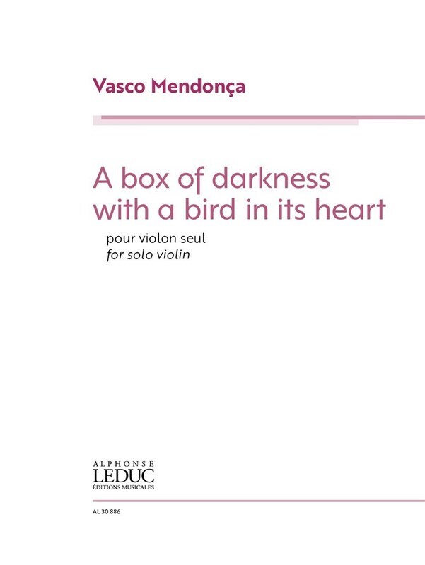 Mendonca - A Box Of Darkness With A Bird In Its Heart Violin Softcover Book (Violin)