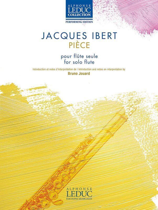 Ibert Piece for Solo Flute, Alphonse Leduc, 12 Pages, Flute Solo, Woodwind