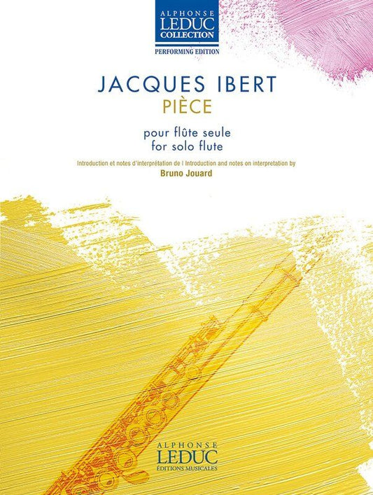 Ibert Piece for Solo Flute, Alphonse Leduc, 12 Pages, Flute Solo, Woodwind