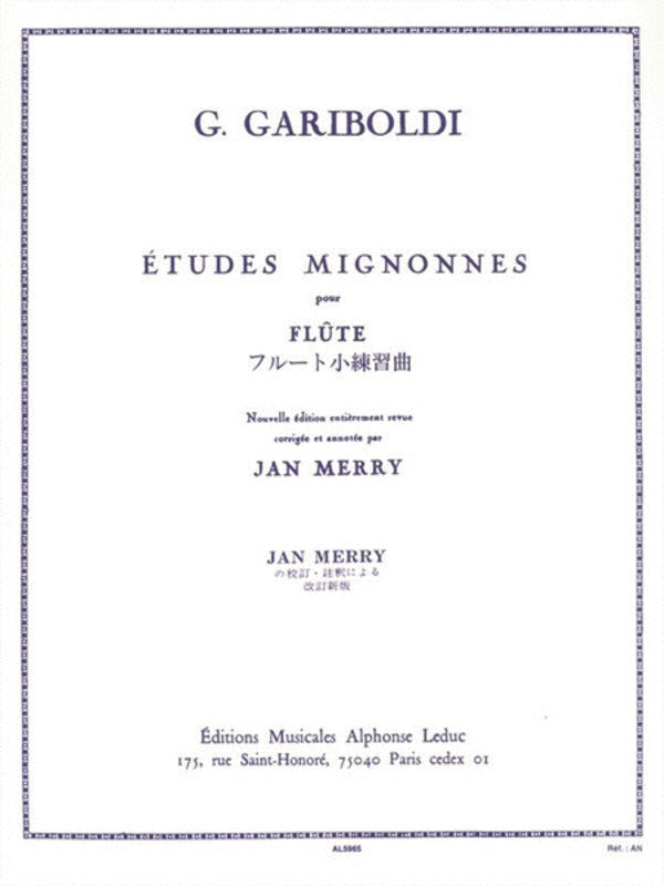 Gariboldi - Etudes Mignonnes Op 131 For Flute