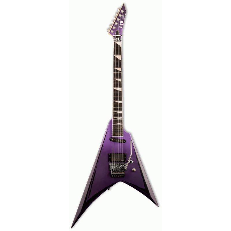 ESP Alexi Laiho Ripped Purple Electric Guitar with EMG Pickups and Hardshell Case