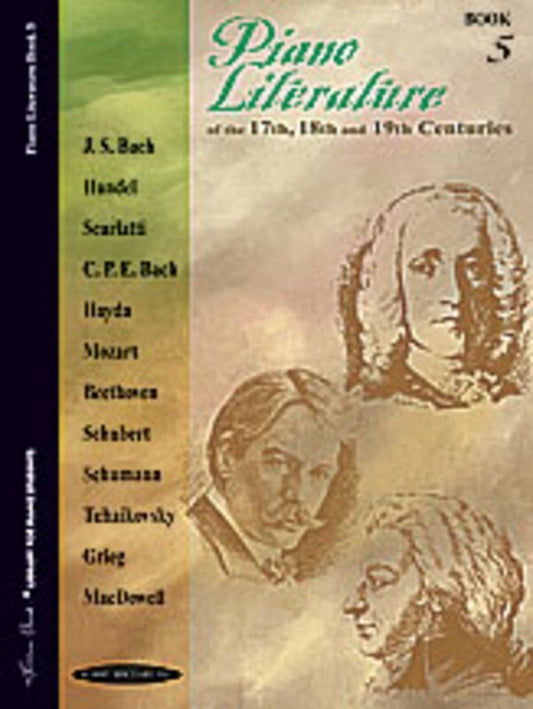 Piano Literature Of The 17 18 19Th Century Book 5