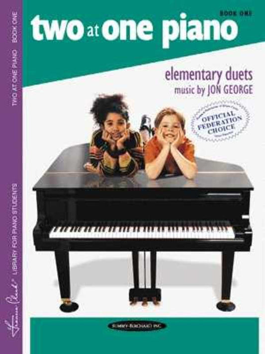 George - Two at One Piano Book 1, Piano Duet by Jon George, 16 Pages, Publisher: Summy Birchard