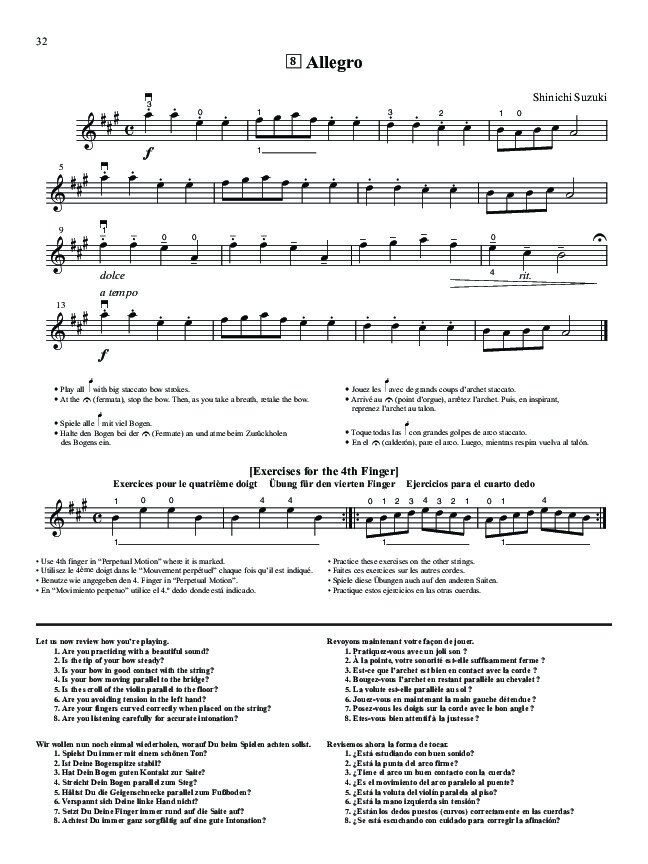 Suzuki Violin School Volume 1 Violin Part — view 5