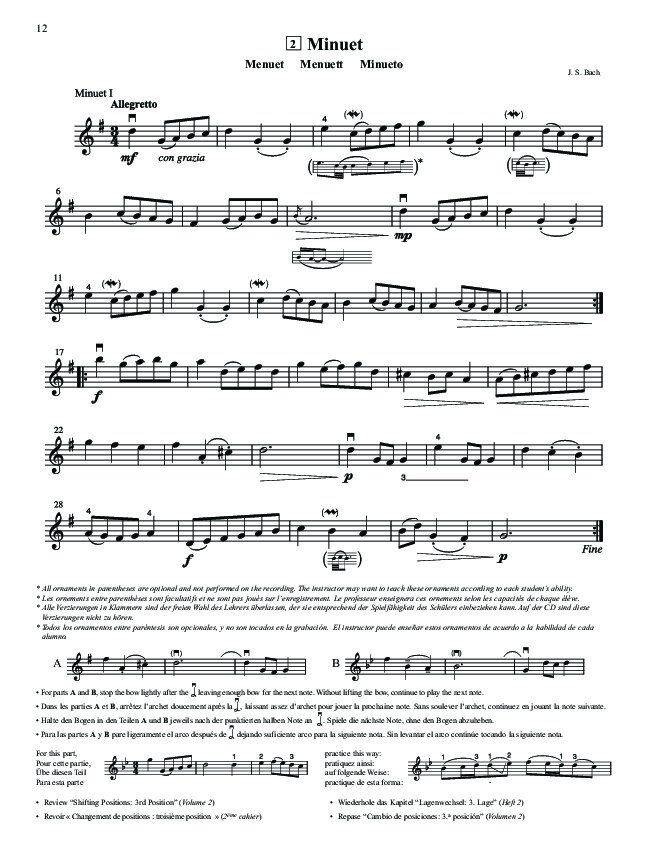 Suzuki Violin School Volume 3 Violin Part — view 4