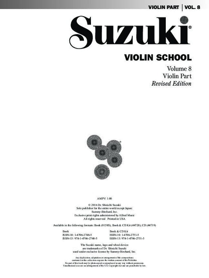 Suzuki Violin School Volume 8 Violin Part — view 2