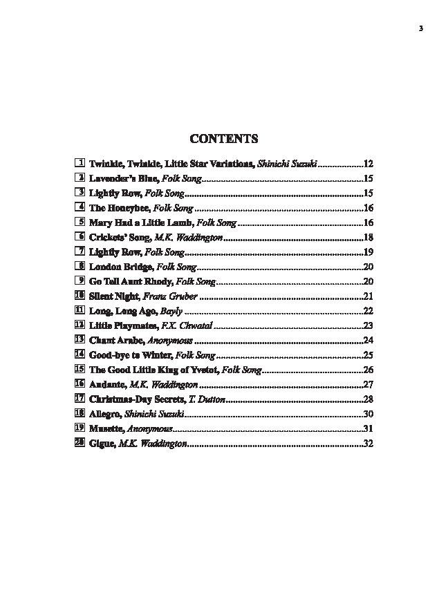 Suzuki Harp School Volume 1 Harp Part by Dr. Shinichi Suzuki - 32 Pages - Alfred Music — view 2
