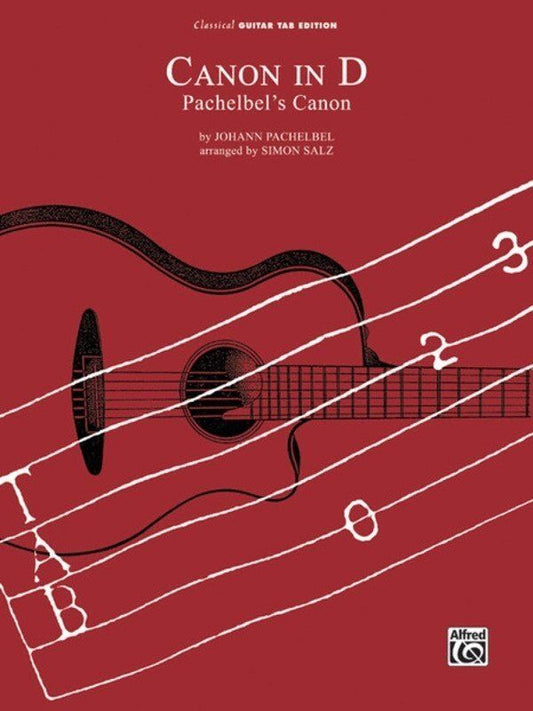 Pachelbel Canon in D Guitar Tab S/S - Arranged by Simon Salz, 4 Pages, Standard Notation & TAB, Alfred Music