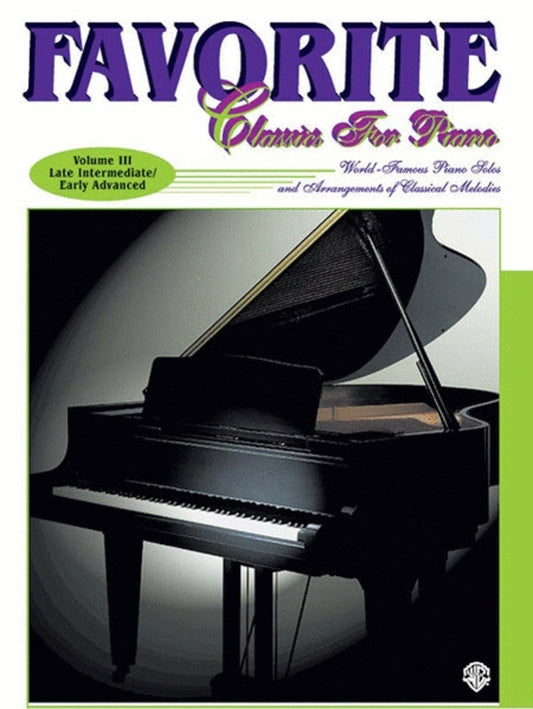 Favourite Classics For Piano Book 3 Book/CD
