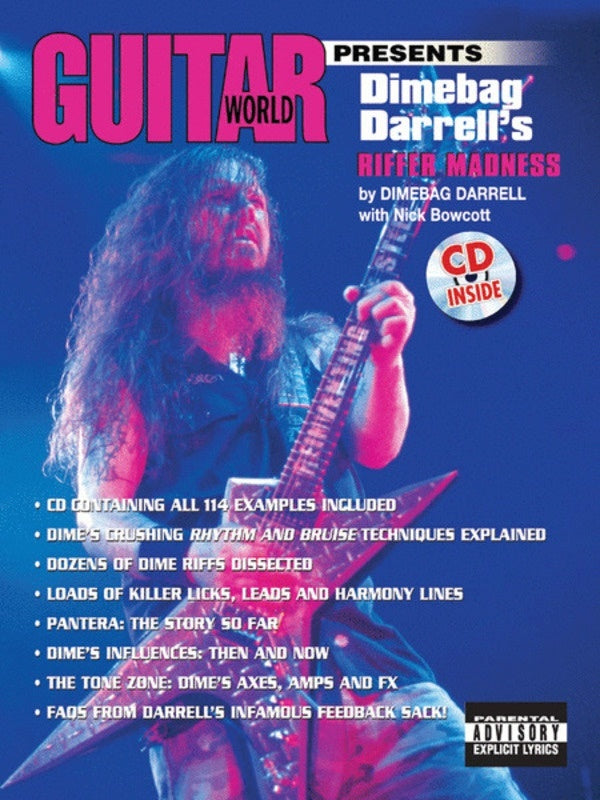 Dimebag Darrells Riffer Madness Guitar Book/CD