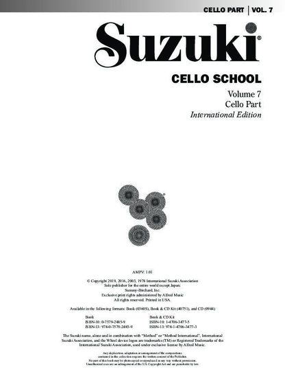 Suzuki Cello School Vol. 7 Cello Part — view 2