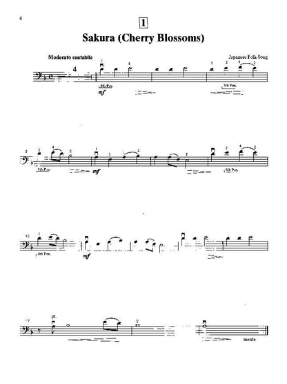 Suzuki Bass School Vol. 2 Bass Part by Dr. Shinichi Suzuki, Alfred Music, 20 pages, Double Bass, includes various classical and folk songs. — view 3