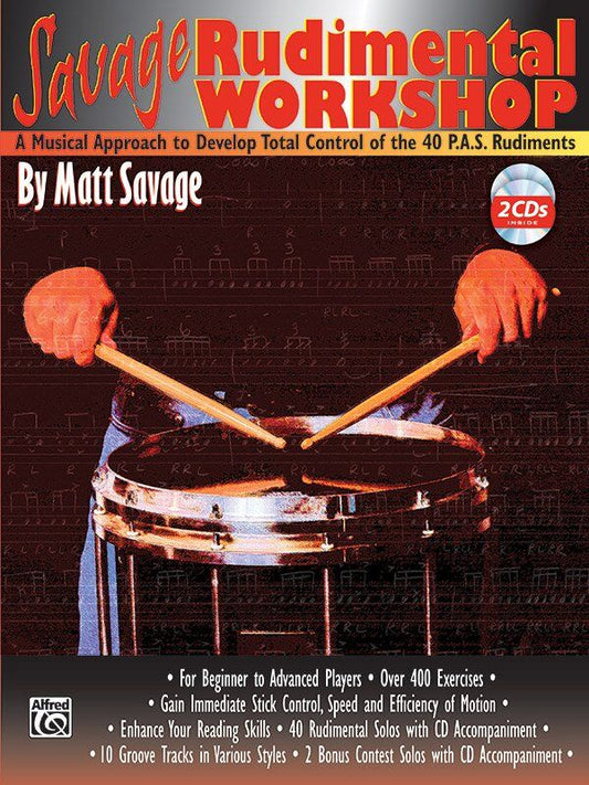 Savage Rudimental Workshop Snare Drum Book by Matt Savage