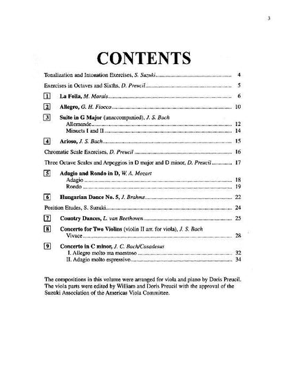 Suzuki Viola School Vol. 6 Viola Part by Dr. Shinichi Suzuki - Alfred Music, 36 pages, International Edition, Federation Festivals 2020-2024 selection — view 2