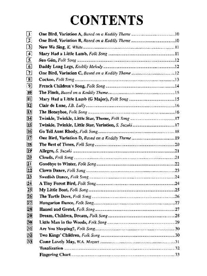 Suzuki Recorder School Vol. 1 Descant Recorder Part by Dr. Shinichi Suzuki — view 2