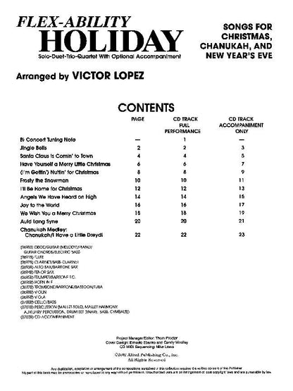 Flex-Ability Holiday - Oboe, Guitar, Piano, Electric Bass by Victor Lopez — view 2