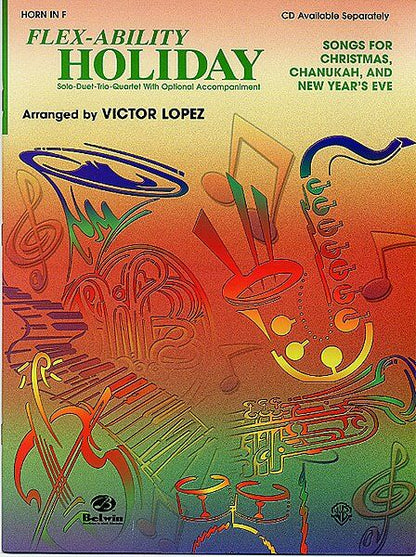 Flex-Ability Holiday - Tenor Saxophone by Victor Lopez, 24 Pages, Alfred Music