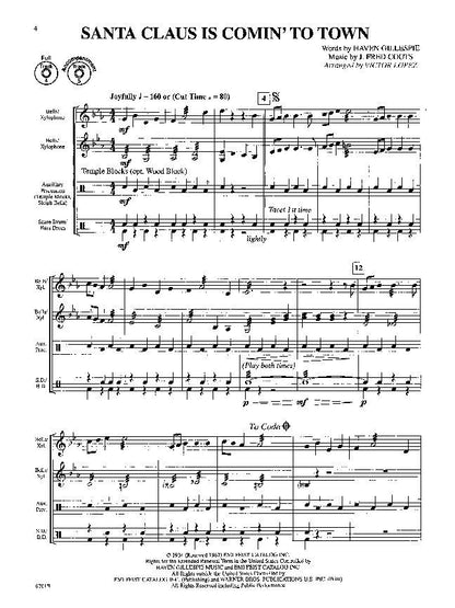 Flex-Ability Holiday - Percussion by Victor Lopez, 24 Pages, Alfred Music, Multi-level Instrumental Arrangements, 11 Songs — view 4