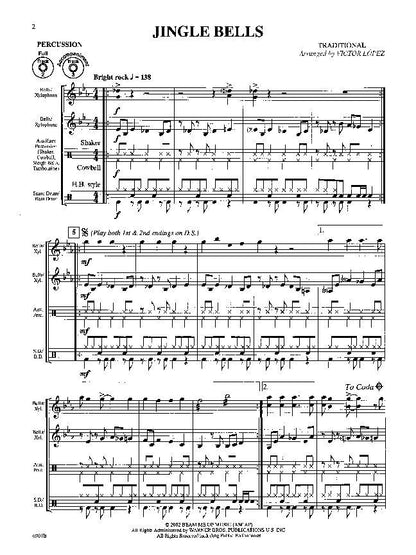 Flex-Ability Holiday - Percussion by Victor Lopez, 24 Pages, Alfred Music, Multi-level Instrumental Arrangements, 11 Songs — view 2