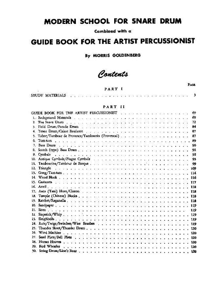 Goldenberg Modern School for Snare Drum by Morris Goldenberg, Alfred Music, 184 Pages, Includes Studies, Excerpts, and Techniques — view 2