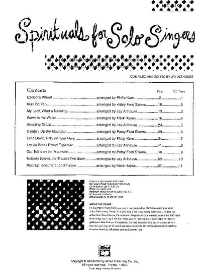 Spirituals for Solo Singers - Medium Low Voice by Jay Althouse, 64 Pages, Alfred Music, Choral Series — view 2