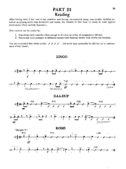 Fink Drumset Reading Book by Ron Fink - 80 Pages, Jazz Drumming Techniques and Improvisation — view 5