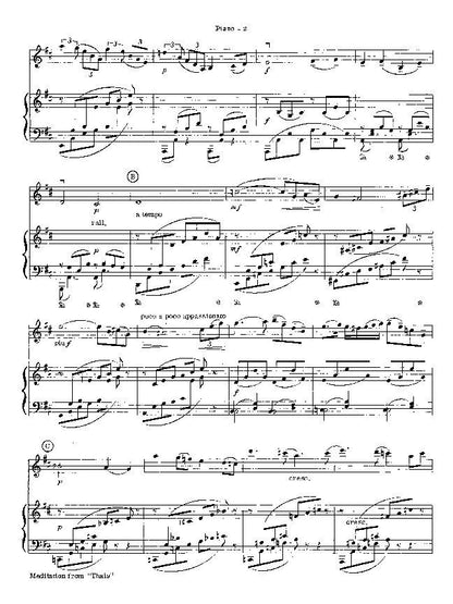 Meditation from Thais for Violin and Piano by Jules Massenet, Arranged by Forest Etling, Alfred Music, 10 Pages — view 3