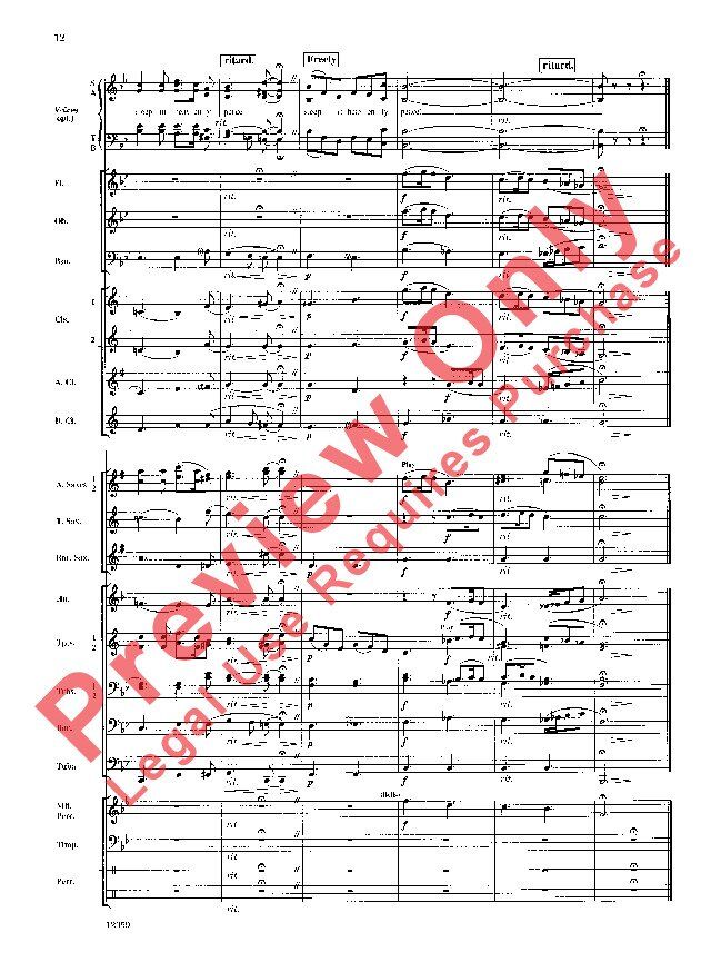 A Christmas Serenade Band with Optional Chorus CB2 SC/PTS - Arranged by Warren Barker, Alfred Music, 130 Pages, Young Symphonic Series — view 5