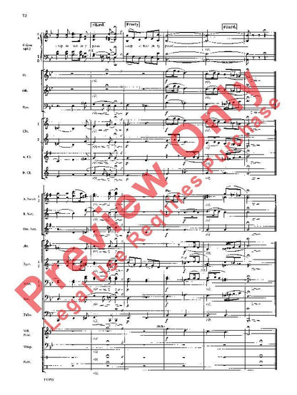 A Christmas Serenade Band with Optional Chorus CB2 SC/PTS - Arranged by Warren Barker, Alfred Music, 130 Pages, Young Symphonic Series — view 5