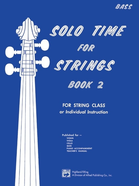 Solo Time For Strings Bk 2 Double Bass Softcover Book (Double Bass)