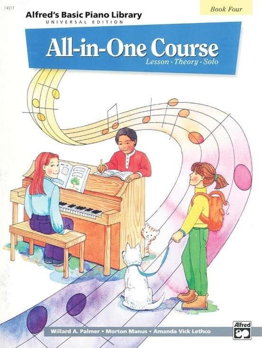 Alfred's Basic All-in-One Course Book 4 Universal Edition for Piano