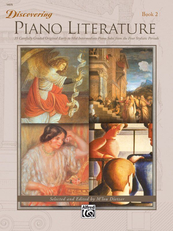 Discovering Piano Literature Book 2 by Alfred Music, Piano Solo, 48 Pages