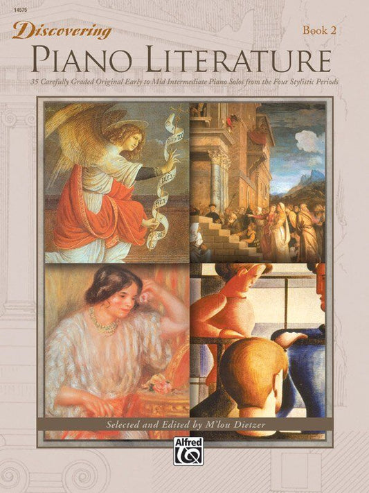 Discovering Piano Literature Book 2 by Alfred Music, Piano Solo, 48 Pages