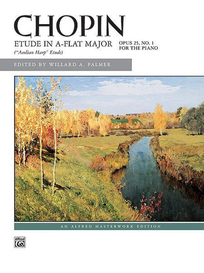 Chopin - Etude in A-flat Major Op. 25 No. 1 for Piano, Alfred Music, 8 Pages, Alfred Masterwork Edition