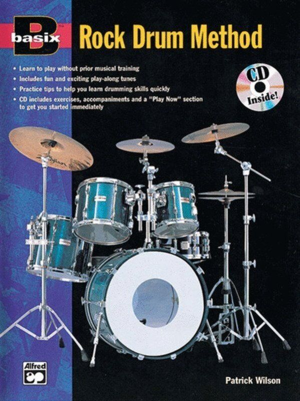 Basix Rock Drum Method BK/CD by Patrick Wilson, 64 Pages, Alfred Music