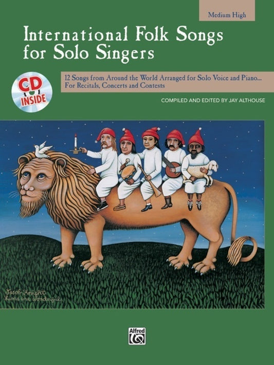 International Folk Songs Solo Singers Med/High Book/CD