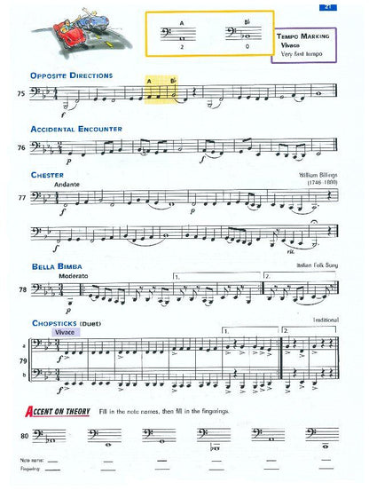 Accent on Achievement Book 1 for Tuba by John O'Reilly & Mark Williams, 48 pages, Alfred Music, Brass Series — view 2