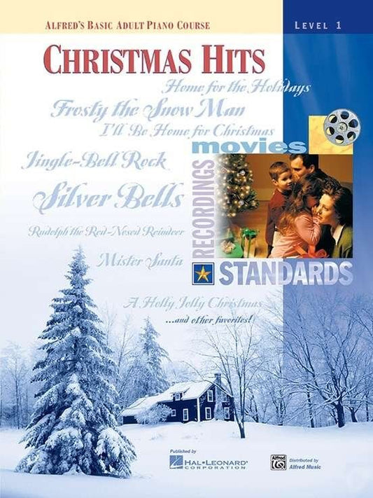 Alfred's Basic Adult Piano Course Christmas Hits Book 1