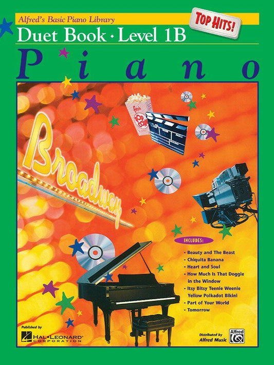 Alfred's Basic Piano Library Top Hits Duet Book Level 1B