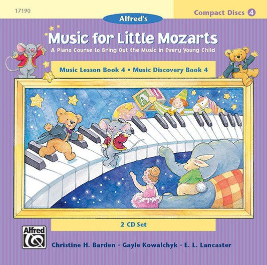 Music for Little Mozarts Lesson & Discovery Books 4 CDs Set