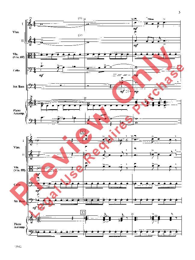 North Country Legend SO1 String Orchestra Score — view 6