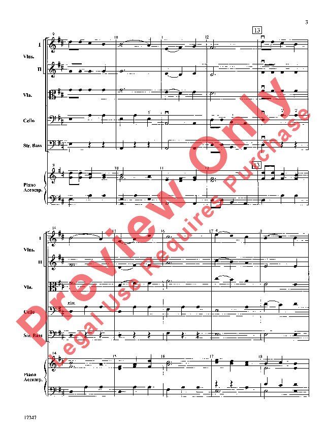 Night in Vienna for String Orchestra SO1 Full Score — view 4