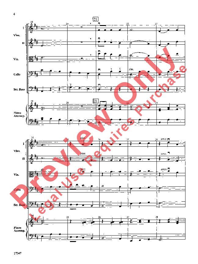 Night in Vienna for String Orchestra SO1 Full Score — view 5