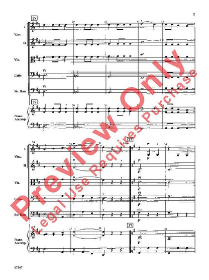 Night in Vienna for String Orchestra SO1 Full Score — view 6