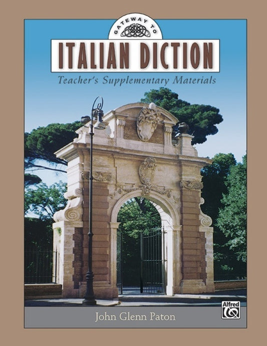 Gateway To Italian Diction Teachers Materials
