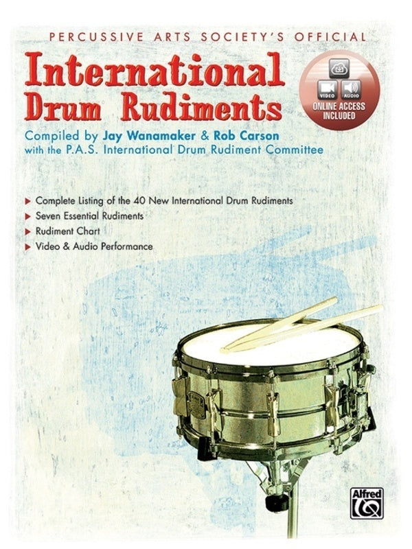 International Drum Rudiments Book/CD Book