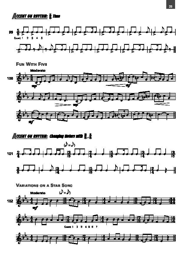 Accent on Achievement Book 3 Baritone Treble Clef — view 4